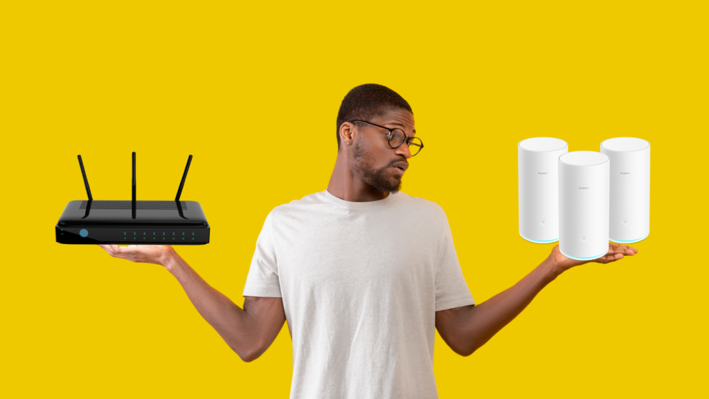 Regular WiFi Router vs. Mesh Network