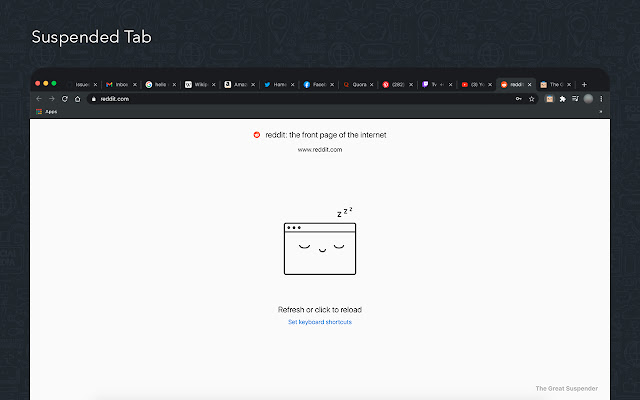 Suspended Tab