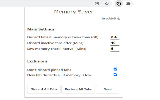 memory saver