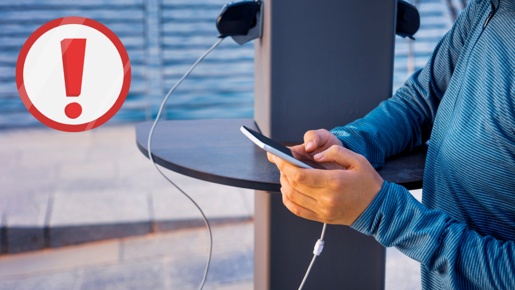 Avoid using public chargers.